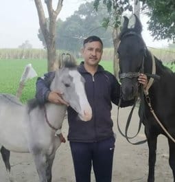 Here people are riding horses... entertaining themselves by rearing rabbits and turkeys