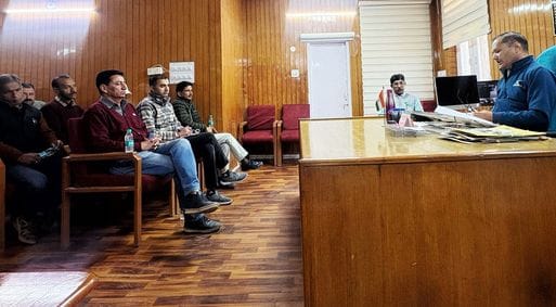 SDM Hemchand Verma held a meeting with officials regarding disaster management