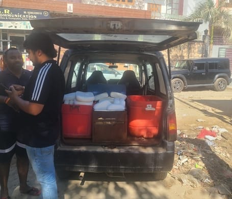 Two vehicles loaded with cheese were caught and four samples were taken