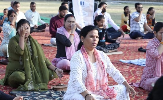 Yoga festival countdown program held 81 days ago