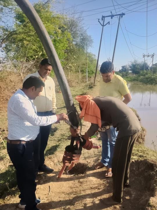 Cable cut during doubling of railway line