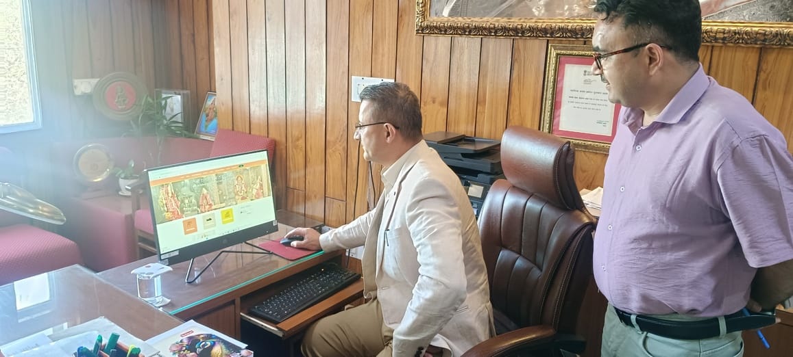 special website launch in trilokpur temple
