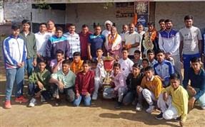 Welcoming the bronze medal winning Kabaddi player