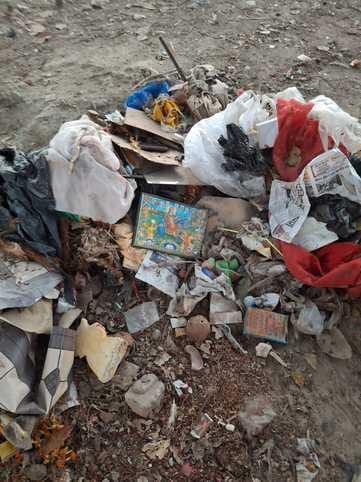 A letter has been written to take strict action against those who throw puja material and garbage in the canals