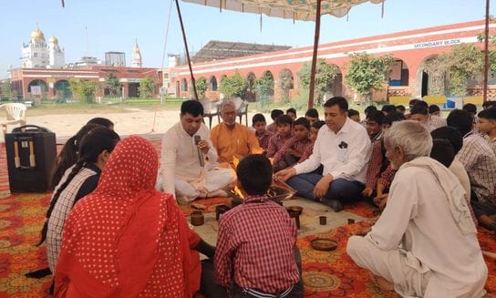 Havan was conducted in Government School Lakhamajra