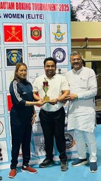 Sankalp became the best referee in the All India Boxing Competition