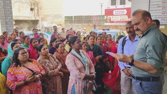 Investors protest in MC Park against Human Welfare Credit