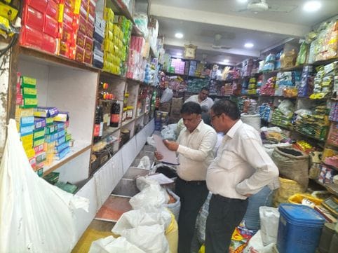 Chief Minister's Flying Squad and Food Safety Department took samples of buckwheat and water chestnut