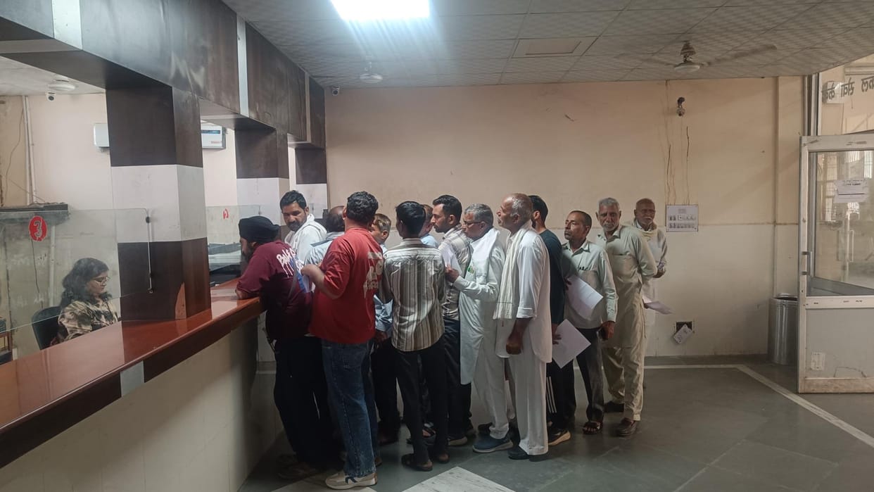After three days, registry started at the old collector rate in E-Disha Center