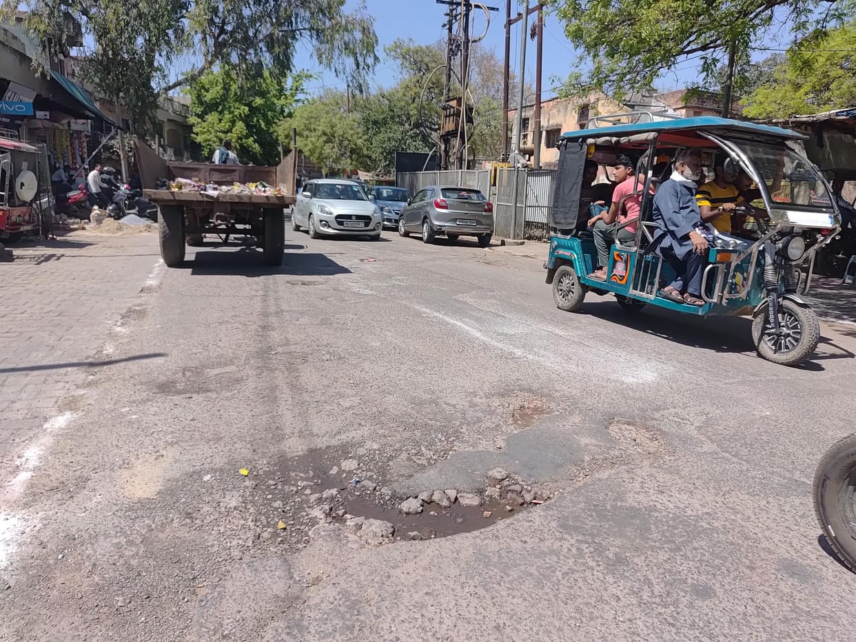 Roads are suffering from potholes
