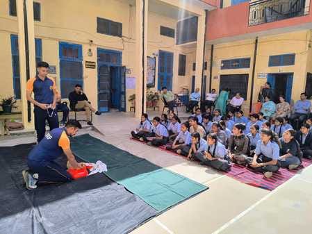 Awareness was created on disaster management in girls school