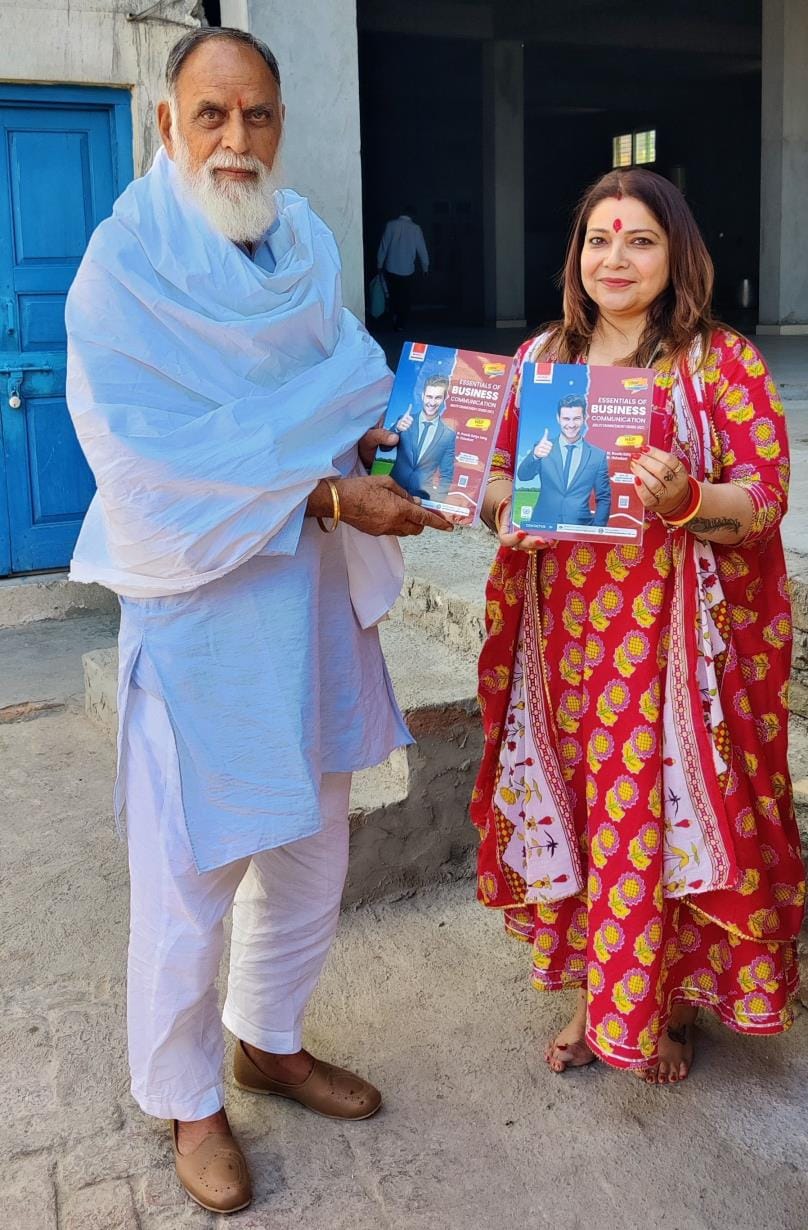 Kanwar Sahib released the book on business communication