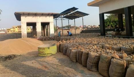 The crematorium was turned into a wheat storage site