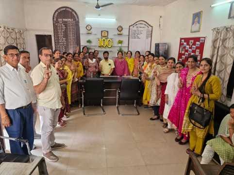 The number of children enrolled in school crossed 100