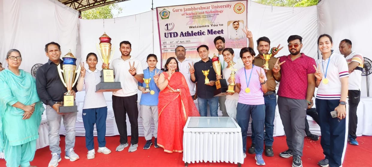 Physics department won the overall trophy