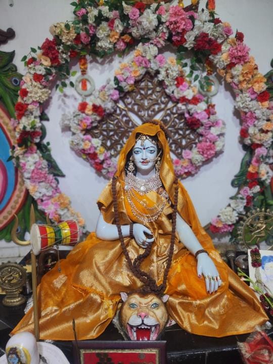 Worshipped Maa Katyayani and sought happiness and prosperity