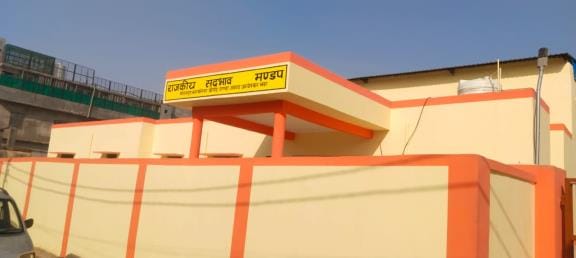 Sadbhav mandap built with 2.34 crores, handed over with incomplete work