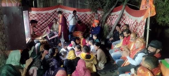 Jagran Organised in Temple