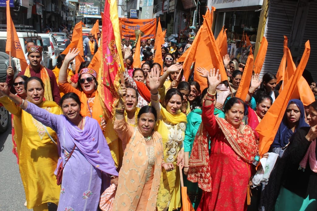 Kullu city reverberated with the chants of Lord Shri Ram
