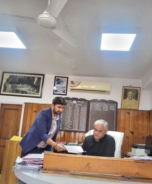 Memorandum submitted to XEN regarding dust flying from road work