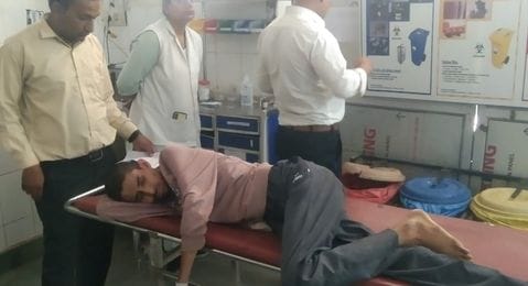 Bees attack people who came to get Baba's exorcism
