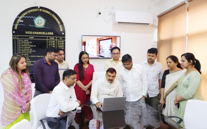 MA Hindi, English and MSc Math courses will start online in GJU
