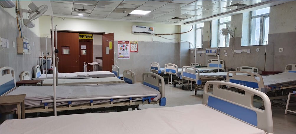 10 beds reserved for heat stroke patients