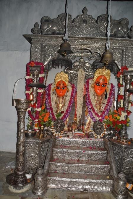 Crowds of devotees gathered in goddess temples on Durgashtami