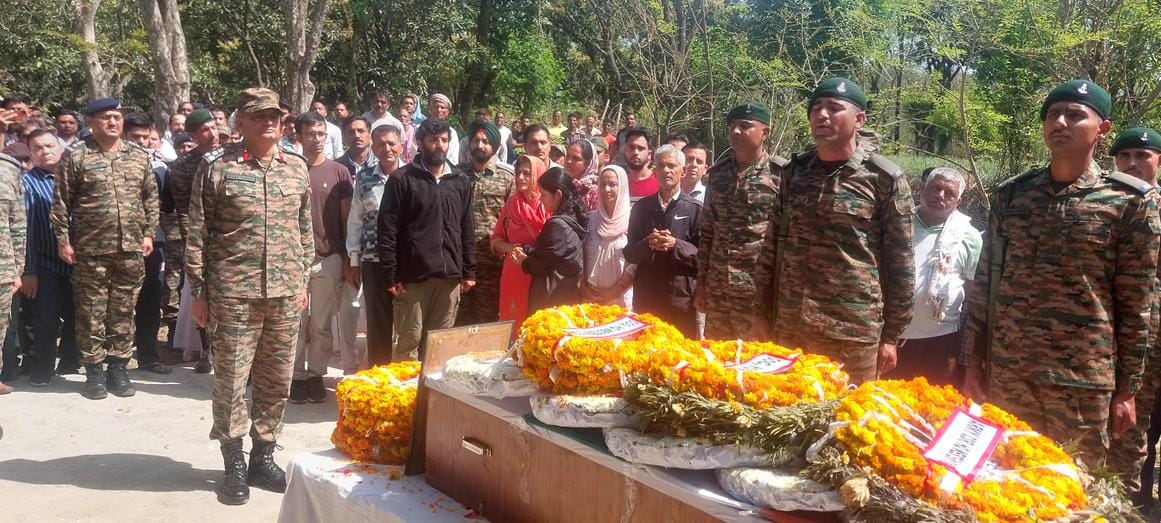 Major Ankit was given a final farewell with military honors