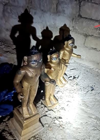 Three arrested for stealing idols from Raghavnath temple