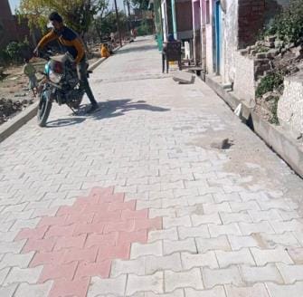 Road and drain built in Gangeshwar Colony