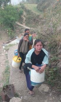 In Belpatti villages, the day is spent in arranging water