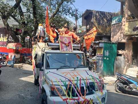 VHP and ABVP took out a tableau