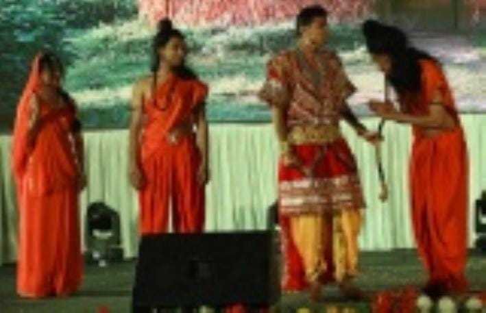 Lord Ram's ideals came on stage