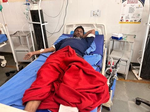 High speed car collided with bike and scooty, four people including mother and daughter injured