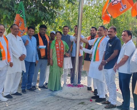 On foundation day, leaders took a pledge to take BJP forward