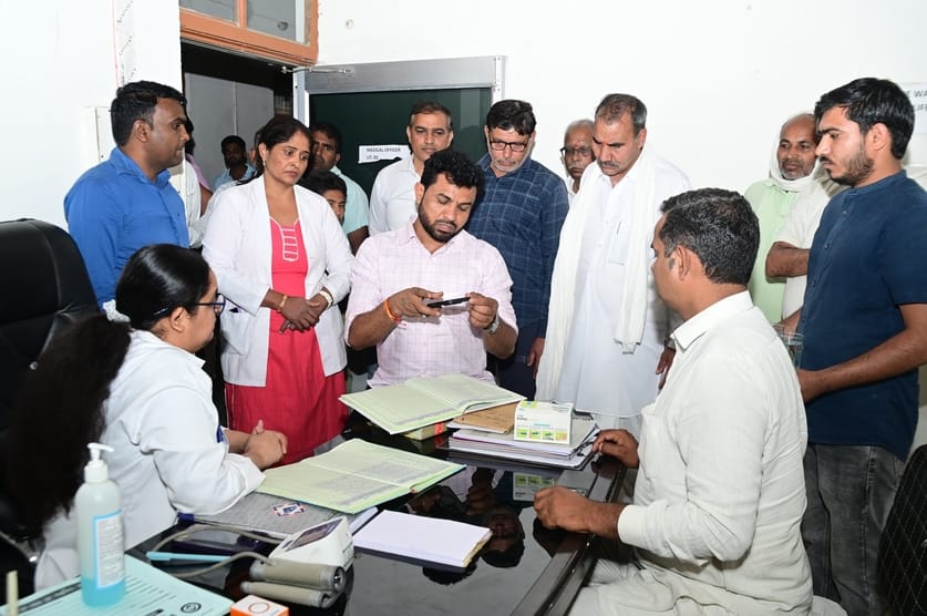 During the MLA's inspection, the workers were found absent