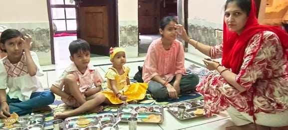Worship of girls was done at the end of Navaratri