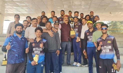 Krishna Eleven won the cricket league by defeating Rising Star Bajaura