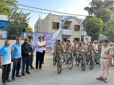 Cycle rally organized under Fit India Movement