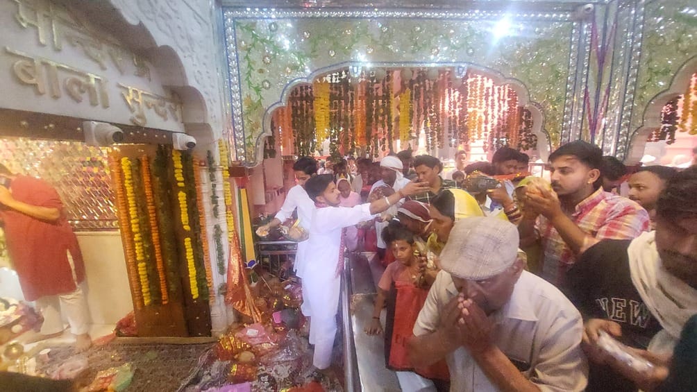 A flood of devotion gathered at Bala Sundari temple