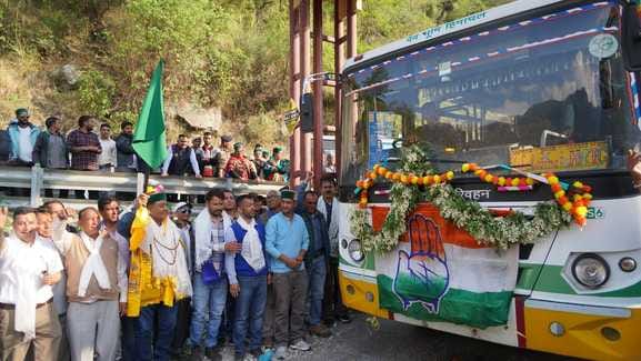 Bus service started for remote Panchayat Rupi