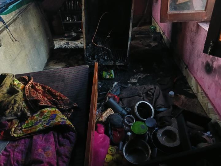 Fire in Home in City