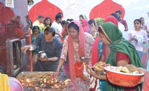 Processions were taken out on Ram Navami across the district
