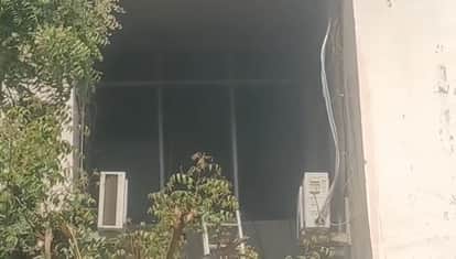 There was a stir after the fire incident in the district hospital