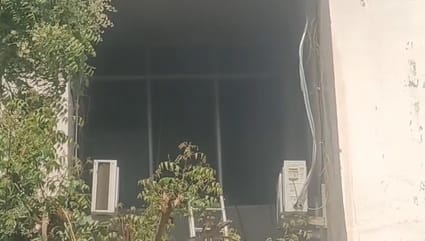 राजकीय चिकित्सालय में आग