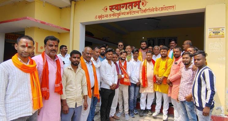 BJP workers held a rally in Kaiserganj assembly constituency