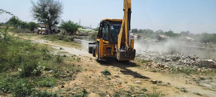 District town planner team took action against illegal construction