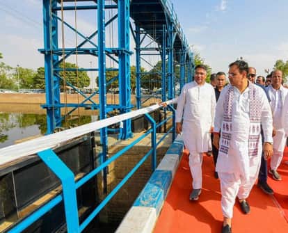 Hanumangarh News: CM arrived on a two-day tour, inspected Indira Gandhi feeder and irrigation projects