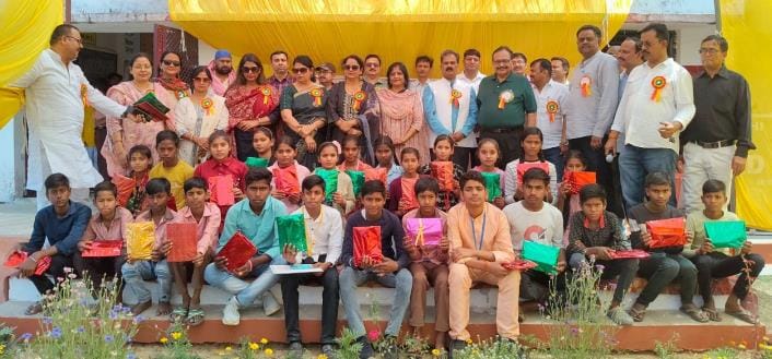 Students were honored by giving them report cards